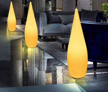 Светильник Капля 45х150 питание от 220, RGB