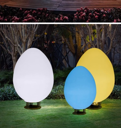 Светильник Яйцо 43х80 питание от 220, RGB